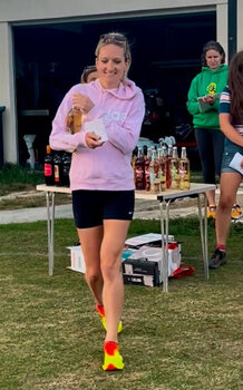 This photo is of Stephanie Giles. It was taken by Alchester Running Club